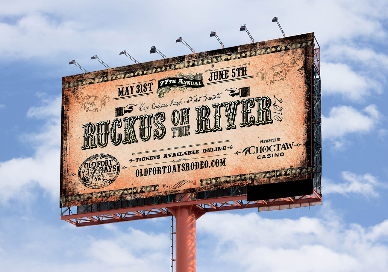 Ruckus on the River billboard